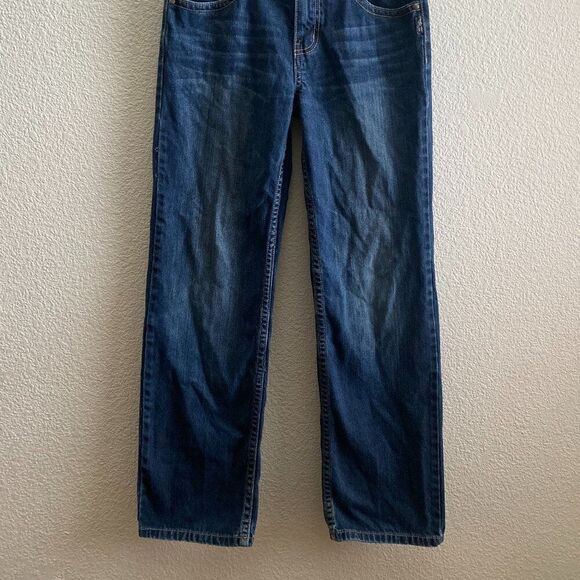 Boys Silver Jeans Garret Straight Leg Jeans Size 16 / 29 Inch Inseam Dark Wash - Picture 6 of 7